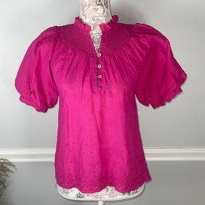 House of Harlow Magenta Pink Blouse XS New
